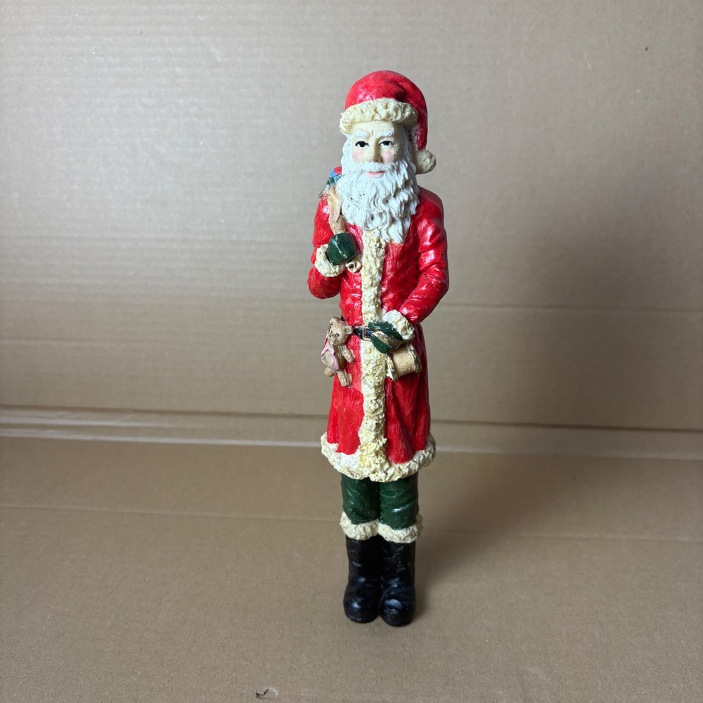 Vintage Santa Claus Pencil Icicle Figurine Detailed‎ Christmas Holiday Decor